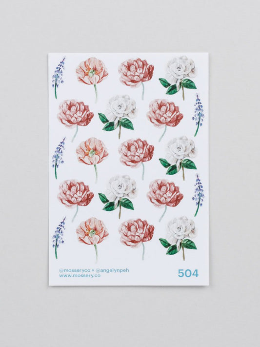 Mossery: Artist Series Stickers- Flowers