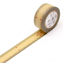 Load image into Gallery viewer, MT EX Washi Tape Bamboo Ruler Sample
