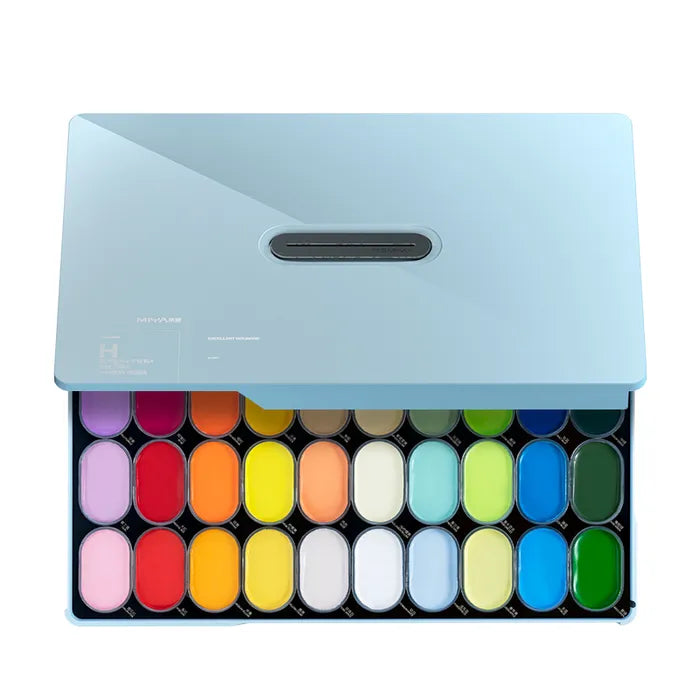 MIYA - Gouache Paint - H7- 80 Ml Cups X 43 Colours Set