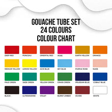 Load image into Gallery viewer, HIMI - Gouache Paint Tubeset - New Generation - 12 Ml Tubes- 24 Colours
