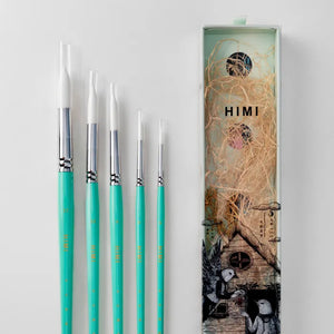 HIMI - Little Bird - Brush Set - 5 Pcs - Green