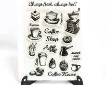 Load image into Gallery viewer, Coffee Shop Clear Stamp
