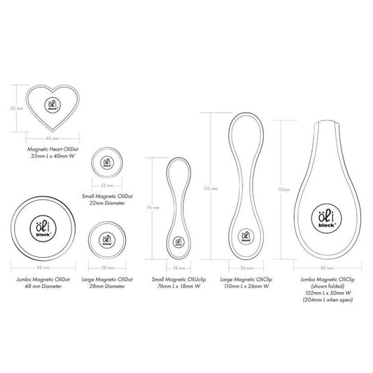 Jumbo Ume Floral Magnetic OliClip
