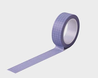 Purple Grid Washi Tape