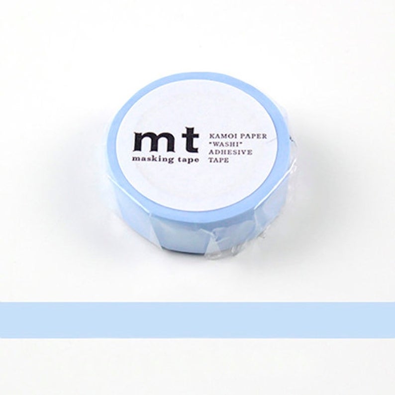 MT Solids Washi Tape - Pastel Blue