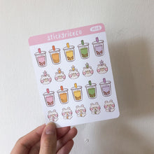 Load image into Gallery viewer, Rice the Bear Boba Planner Stickers
