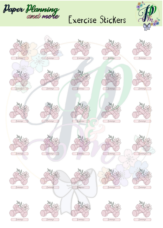 Exercise Sticker Sheet
