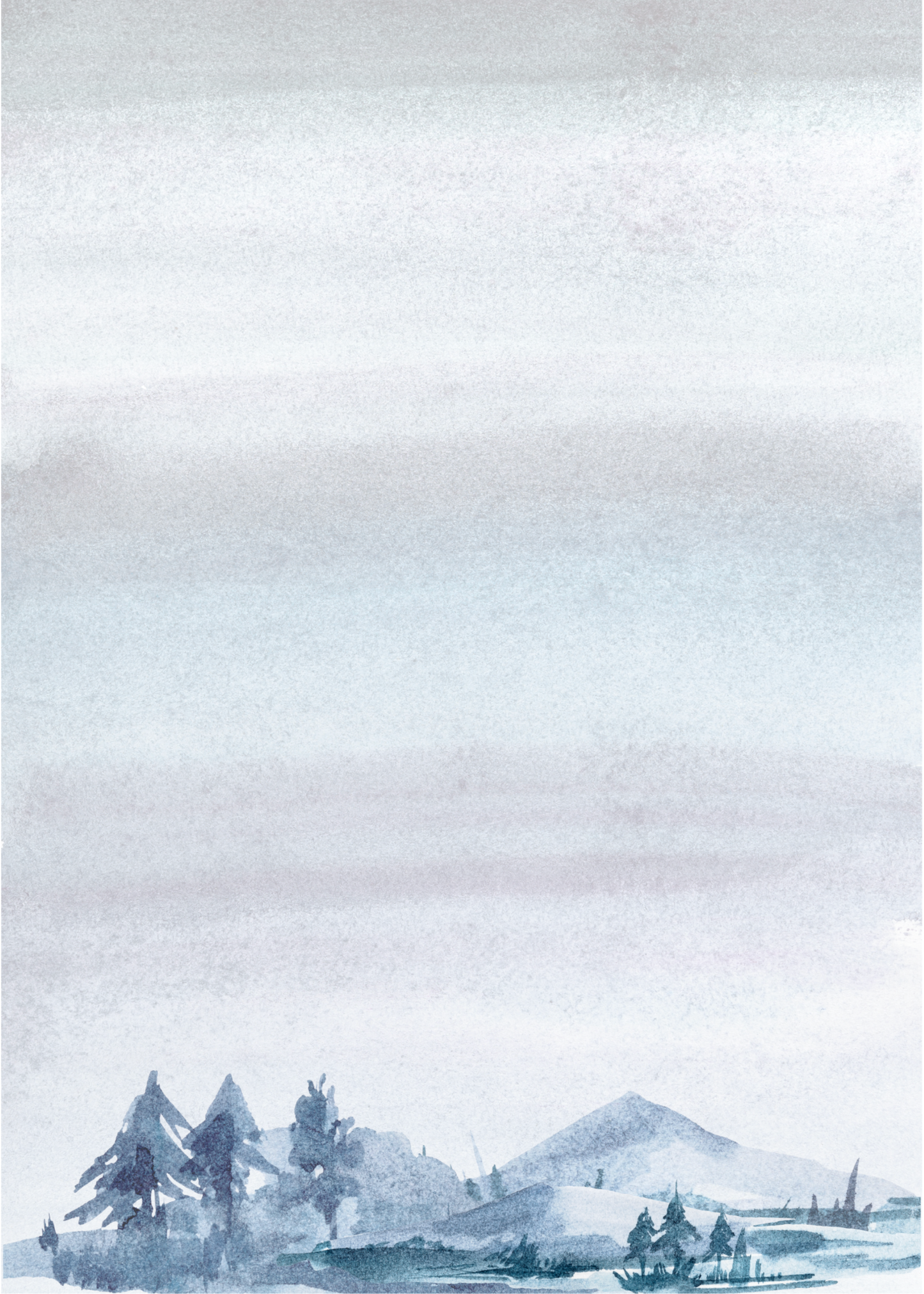 Blue Landscape Notepad