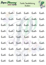 Load image into Gallery viewer, Hustle Handlettering Sticker Sheet
