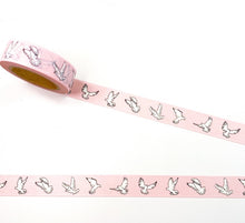 Load image into Gallery viewer, Pink and White Doves Washi Tape
