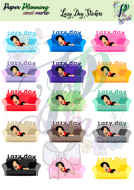 Lazy Day Sticker Sheet