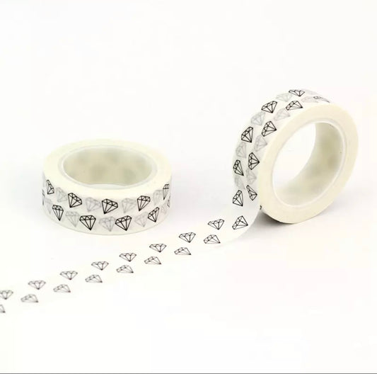 Black and White Diamonds Washi Tape