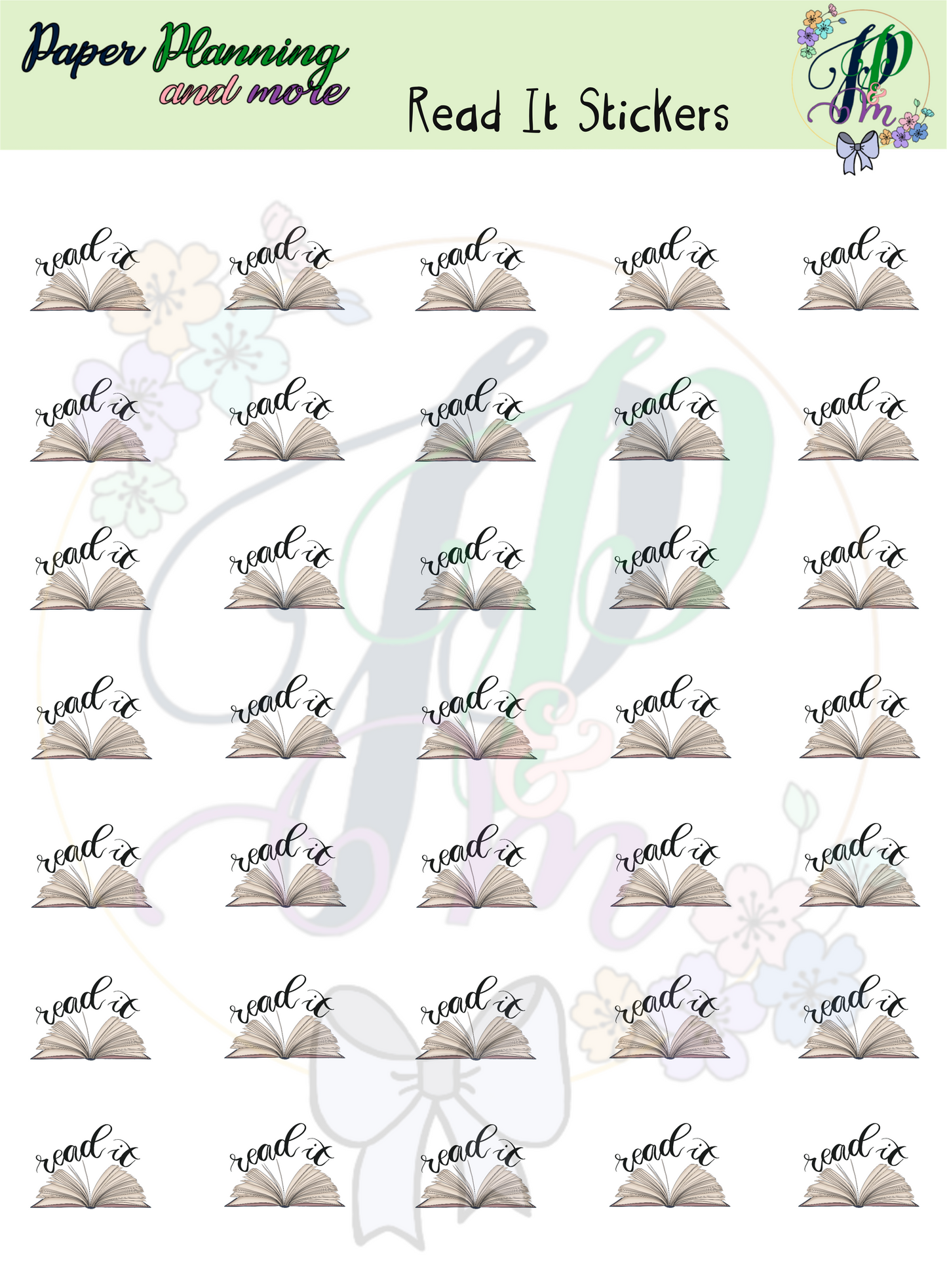 Read It Sticker Sheet
