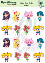 Load image into Gallery viewer, Sailor Moon Chibi Sticker Sheet
