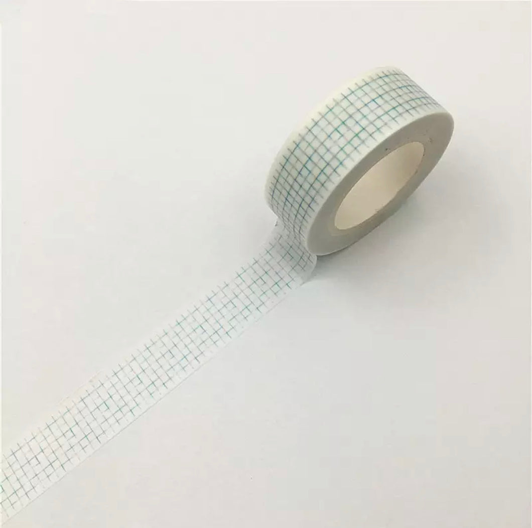 Lime Green Grid Washi Tape