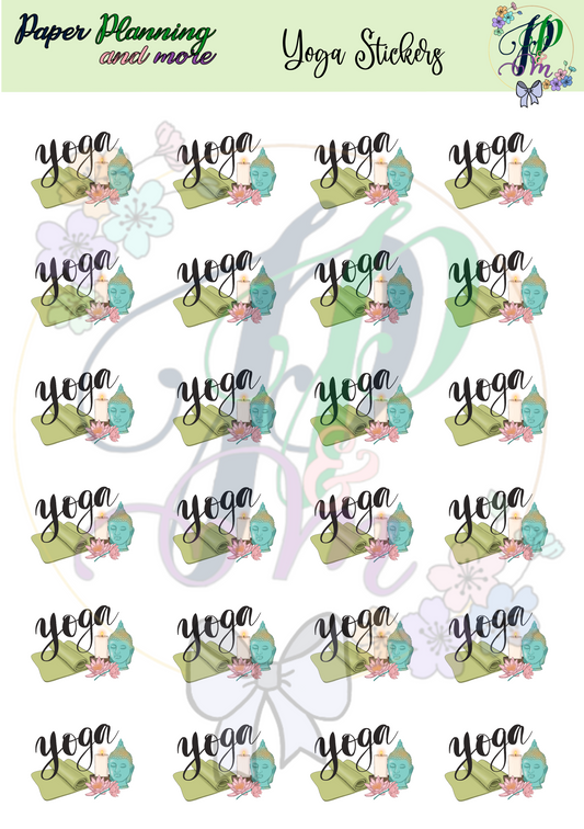 Yoga Sticker Sheet
