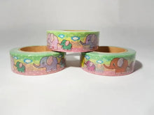 Load image into Gallery viewer, Colourful Elephants Washi Tape
