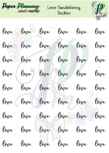 Load image into Gallery viewer, Love Handlettering Sticker Sheet
