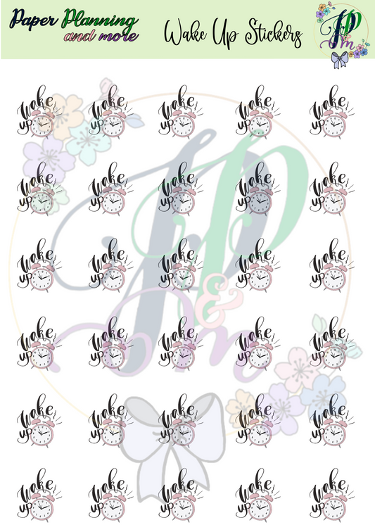 Wake Up Sticker Sheet