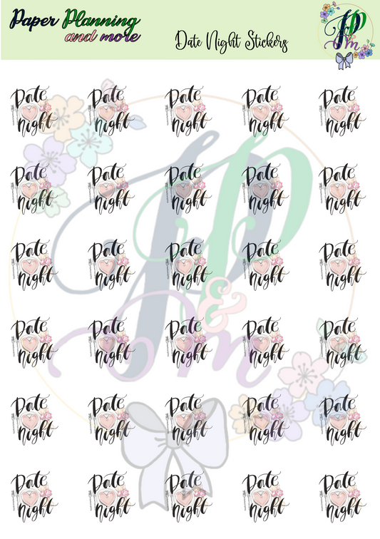 Date Night 2 Sticker Sheet