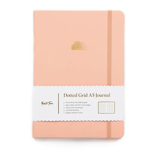 A5 DOT GRID JOURNAL - CLOUD - PASTEL PEACH