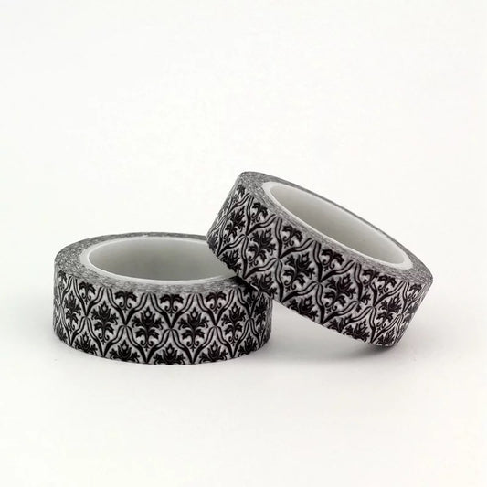 Black and White Vintage Pattern Washi Tape
