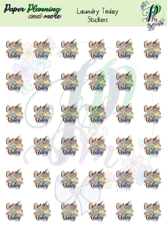 Laundry Today Sticker Sheet