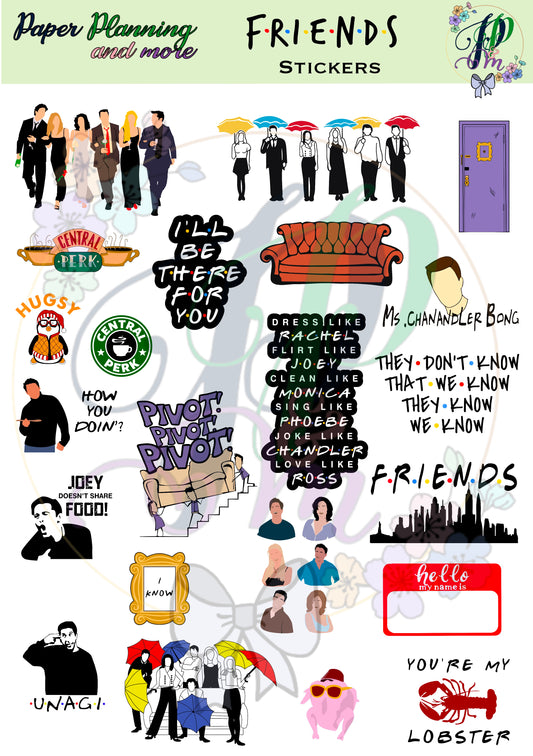 F.R.I.E.N.D.S. Sticker Sheet