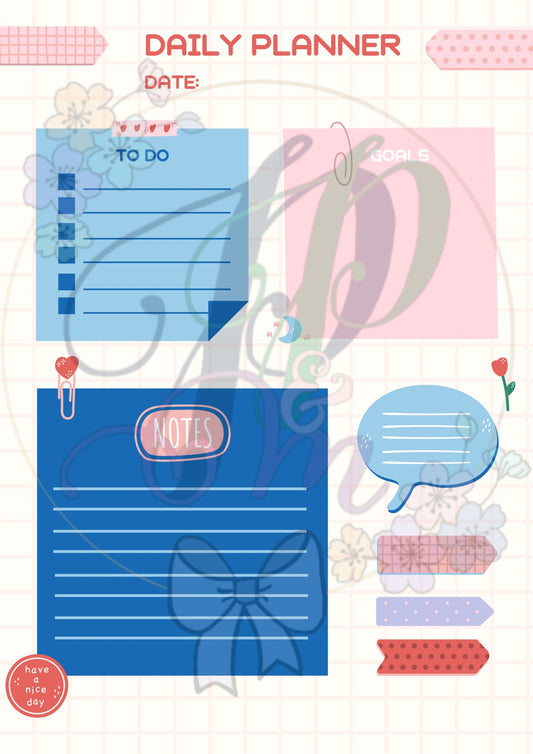 Kawaii Daily Planner Notepad