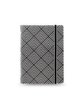 Filofax Notebook Impressions Pocket Black/White Deco