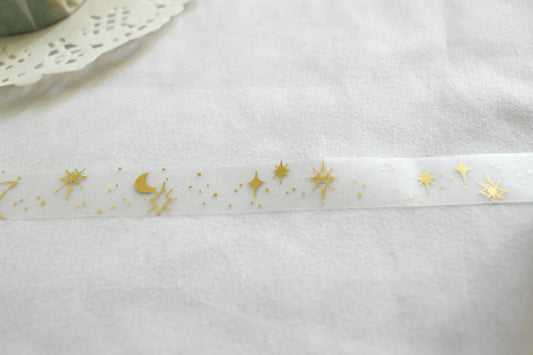 Night Shimmer Matt Transparent Gold Foil Tape