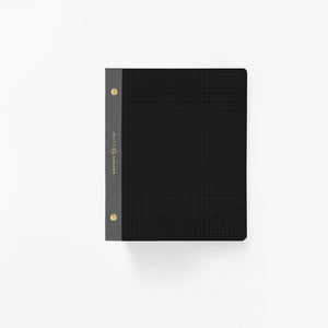 A5 Black Dot Grid Notepad