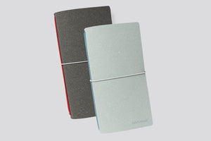 Log Cover Sky Grey Leather Cover