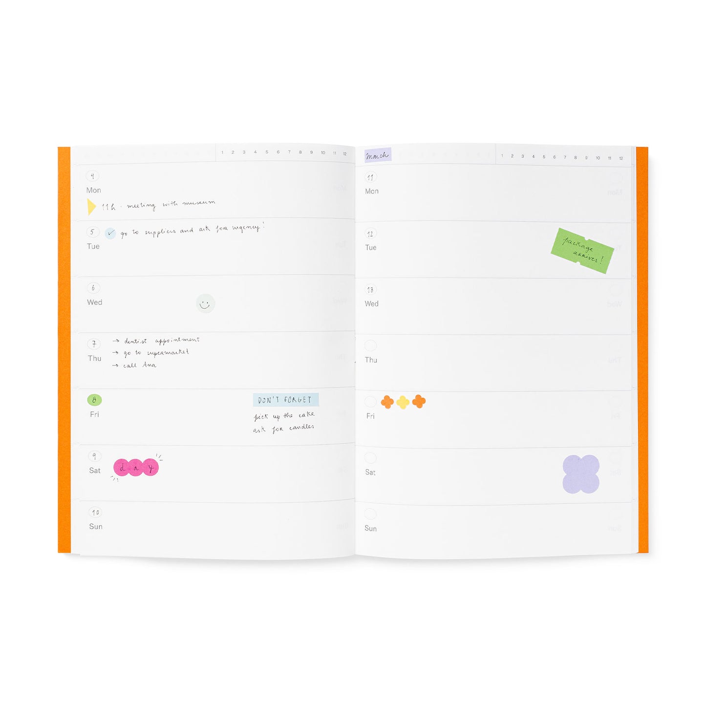 Undated Planner Weekly Paper Notebook