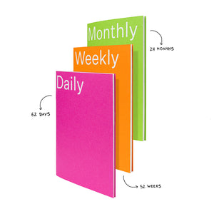 Undated Planner Monthly Paper Notebook