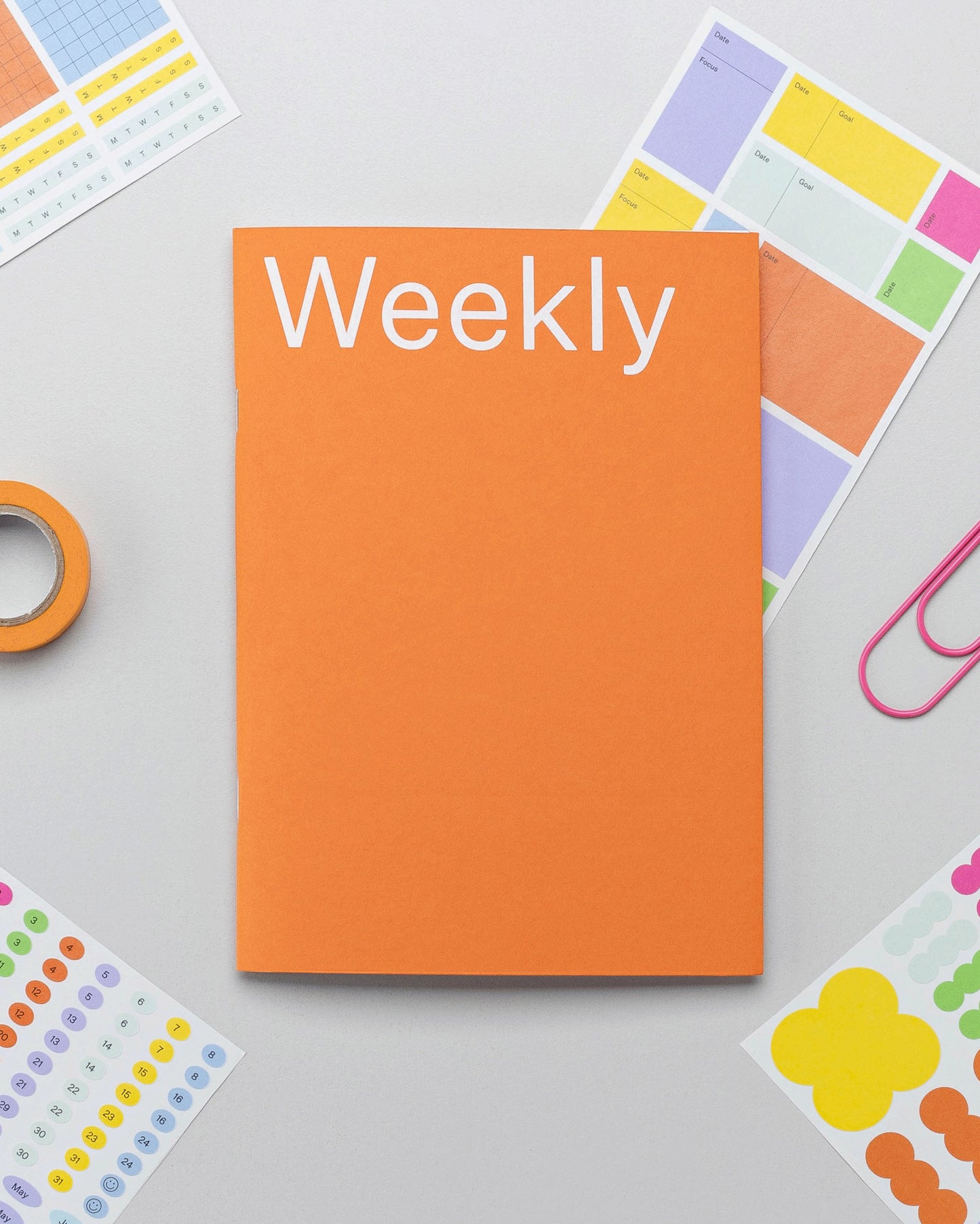 Undated Planner Weekly Paper Notebook