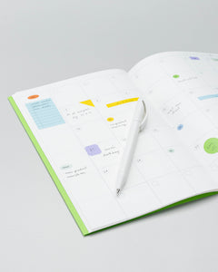 Undated Planner Monthly Paper Notebook