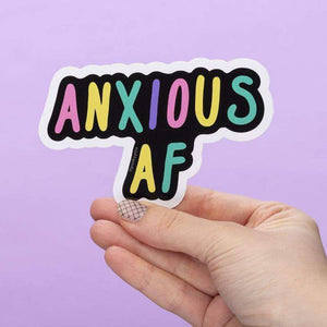 Anxious AF Large Vinyl Sticker