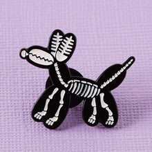 Load image into Gallery viewer, Balloon Animal Skeleton Enamel Pin

