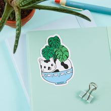 Load image into Gallery viewer, Cat Plant Vinyl Sticker
