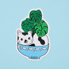 Load image into Gallery viewer, Cat Plant Vinyl Sticker
