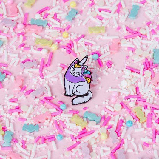 Caticorn Enamel Pin