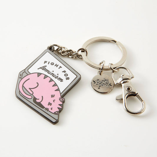 Fight For Feminism Hard Enamel Keyring