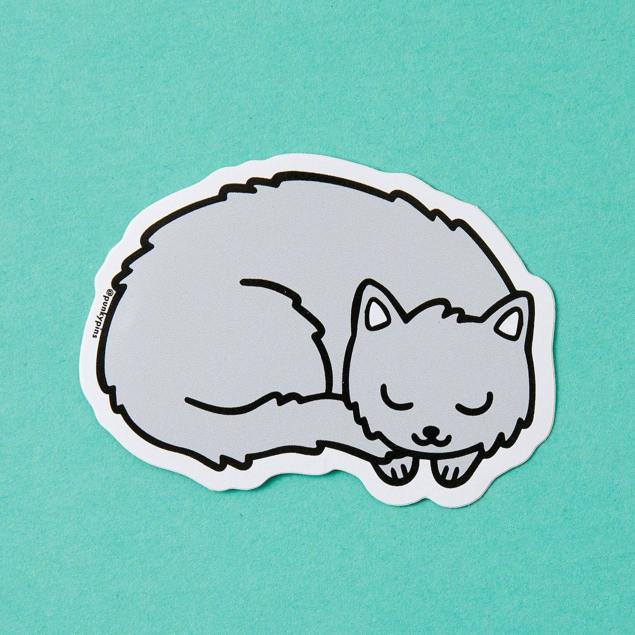 Grey Kitty Soft Vinyl Sticker – Paper planning and more
