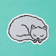 Load image into Gallery viewer, Grey Kitty Soft Vinyl Sticker

