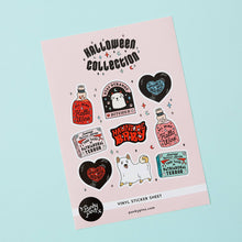 Load image into Gallery viewer, Halloween A5 Vinyl Sticker Sheet

