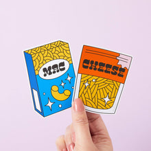 Load image into Gallery viewer, Mac &amp; Cheese 2x Vinyl Sticker Pack
