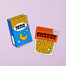 Load image into Gallery viewer, Mac &amp; Cheese 2x Vinyl Sticker Pack
