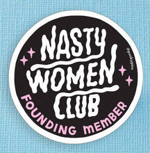 Load image into Gallery viewer, Nasty Women Club Large Vinyl Sticker

