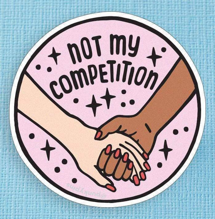 Not My Competition Large Vinyl Sticker